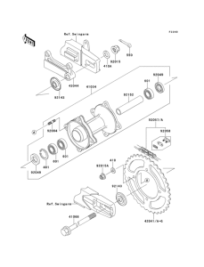  Задняя ступица колеса