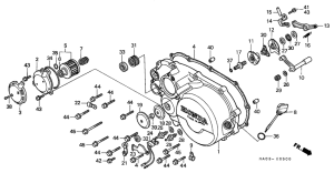 ATC250ES Крышка картера правая