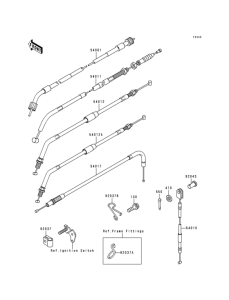 KL650 Тросы управления