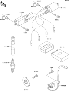 ZX600 Катушка зажигания