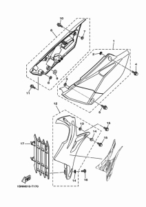 YZ85 サイドカバ-