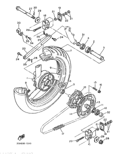 FZR1000 Переднее колесо