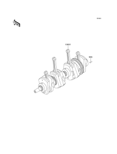 KZ1000 Коленвал