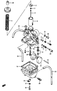 TV50 Carburetor assy