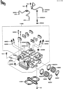 EX500 Головка цилиндров