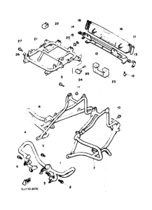 XVZ13TD XVZ13DD Engine low cover assy zincated