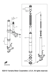 YZF-R1M Передняя вилка