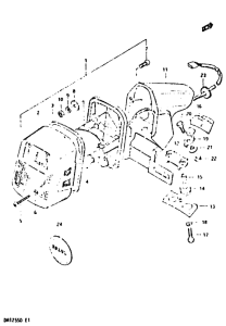 DR125 Задний комбинированный сигнал