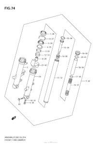 AN650 (ABS) Передняя вилка