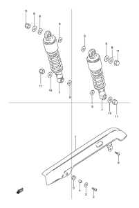 TU125 Rear shock absober