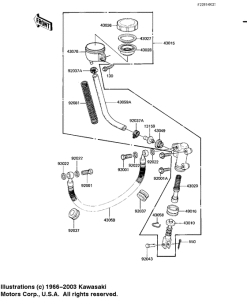 KZ1100 Задний тормозной цилиндр
