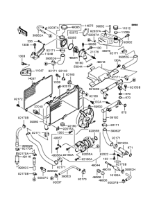 ZX400 Радиатор