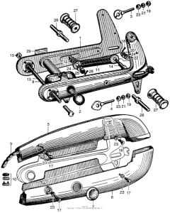 CA100 Swingarm + chain case