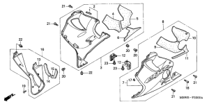  Нижний обтекатель