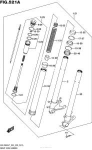 GSX-R600 Передняя вилка
