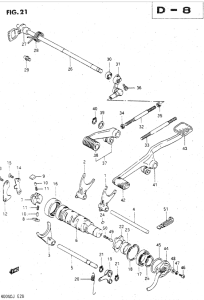 GV1400 Переключение передач