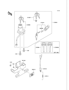 KH125 Выключатель зажигания