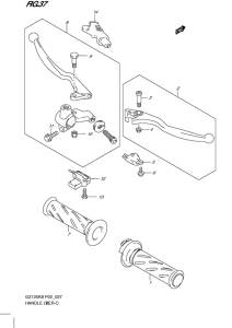 GZ125 Рулевой рычаг