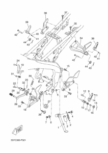 MT125 Stand & footrest