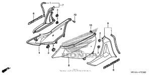GL1800 (ABS) Боковые обтекатели