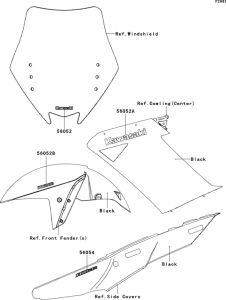 ZG1400 Наклейки (black)(a8f)