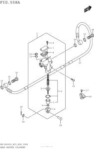 RM-Z450 Задний торм цилиндр