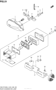GSX-R1000 Rear Combination Lamp (Gsx-R1000L4 E33)