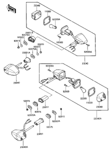 ZX600 Поворотники