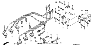 GL1500CD Катушка зажигания