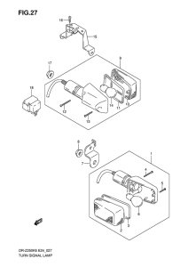 DR-Z250 Поворотники