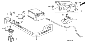 CBF125M Аккумулятор