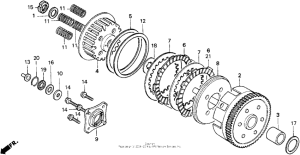 CB250 Сцепление