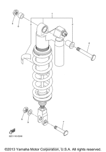 WR25XACW Задняя подвеска