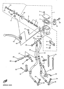 XJ600S Главный тормозной цилиндр