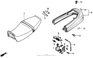 VTR250 Сиденье