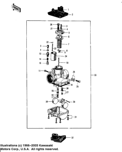 KV100 Carburetor assy