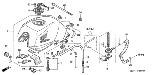 CBF500 (ABS) Tank fuel