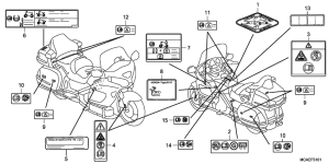 GL1800 (ABS) Лейбл предостережения