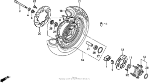 VT1100C2 Vt1100c2rear wheel