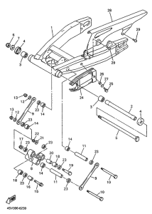 YZF1000R Бугель