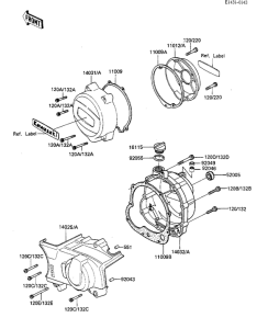 KZ1100 Крышки двигателя