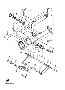 XVZ13TFS Задний рычаг и подвеска