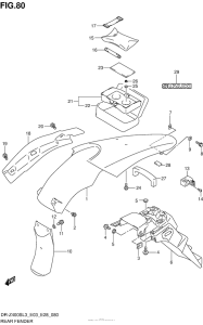  Rear Fender (Dr-Z400Sl3 E33)