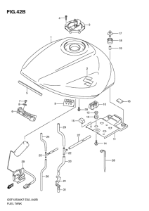 GSF1250S (ABS) Tank fuel