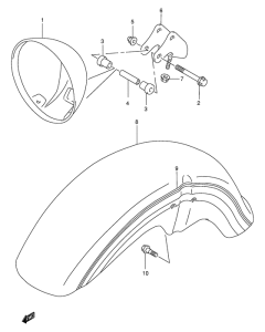 GZ250 Фара головного света