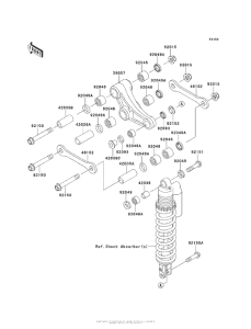 KX100 Задняя подвеска