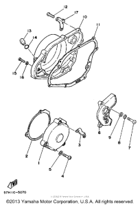 YZ490T Боковые крышки