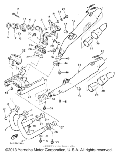 XVZ13DD Выхлопная система