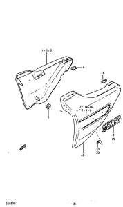 GS850 Обтекатель задний