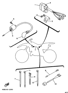 YZ125D Электрика 1